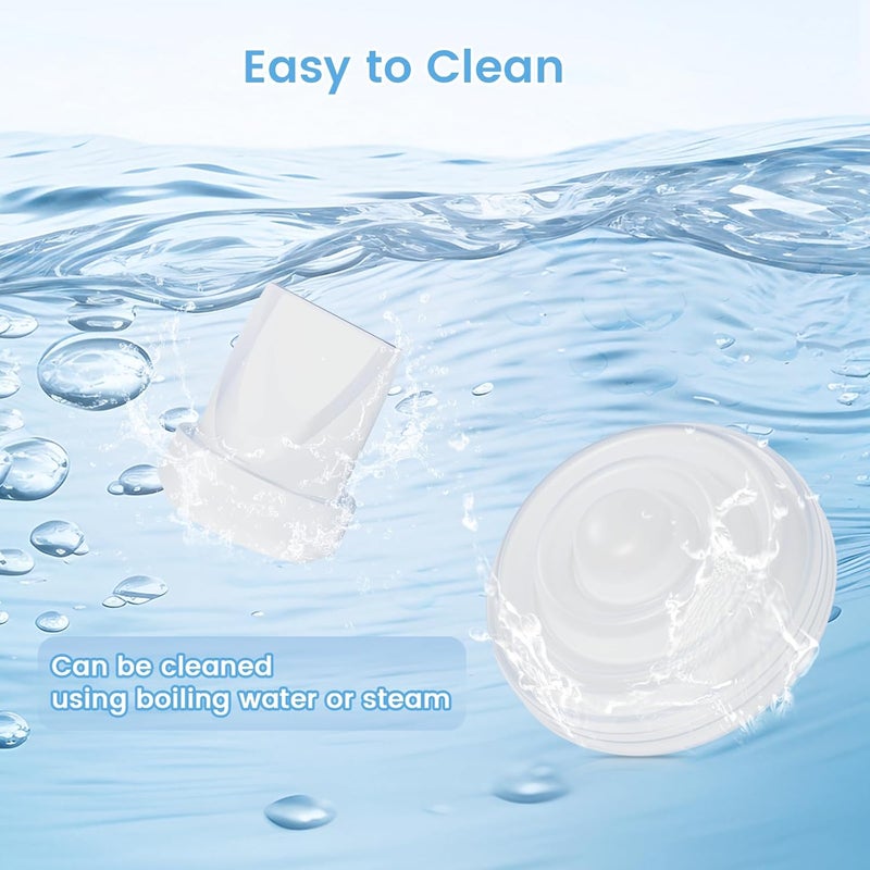 Hranio 12PCS Breast Pump Parts, Duckbill Valves Compatible with Momcozy m5 Replacement Parts Momcozy Breast Pump Accessories Mom Cozy m5 Replacement Parts 8PCS Duckbill Valves 4PCS Silicone Diaphragm - Image 4